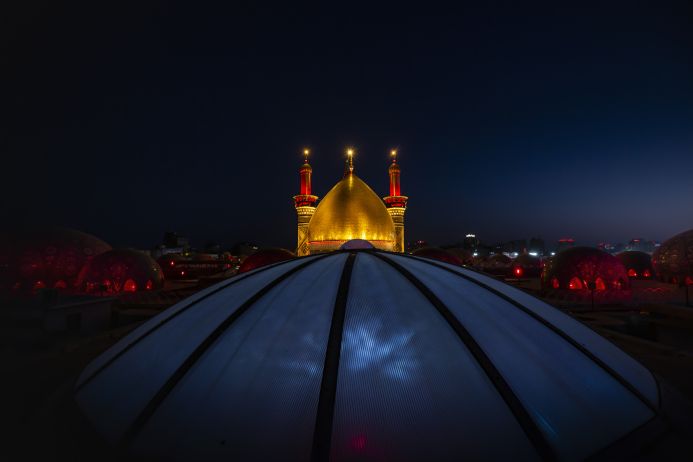 مجلس عزاء في قاعة تشريفات العتبة العباسية المقدسة 8 محرم 1443هـ